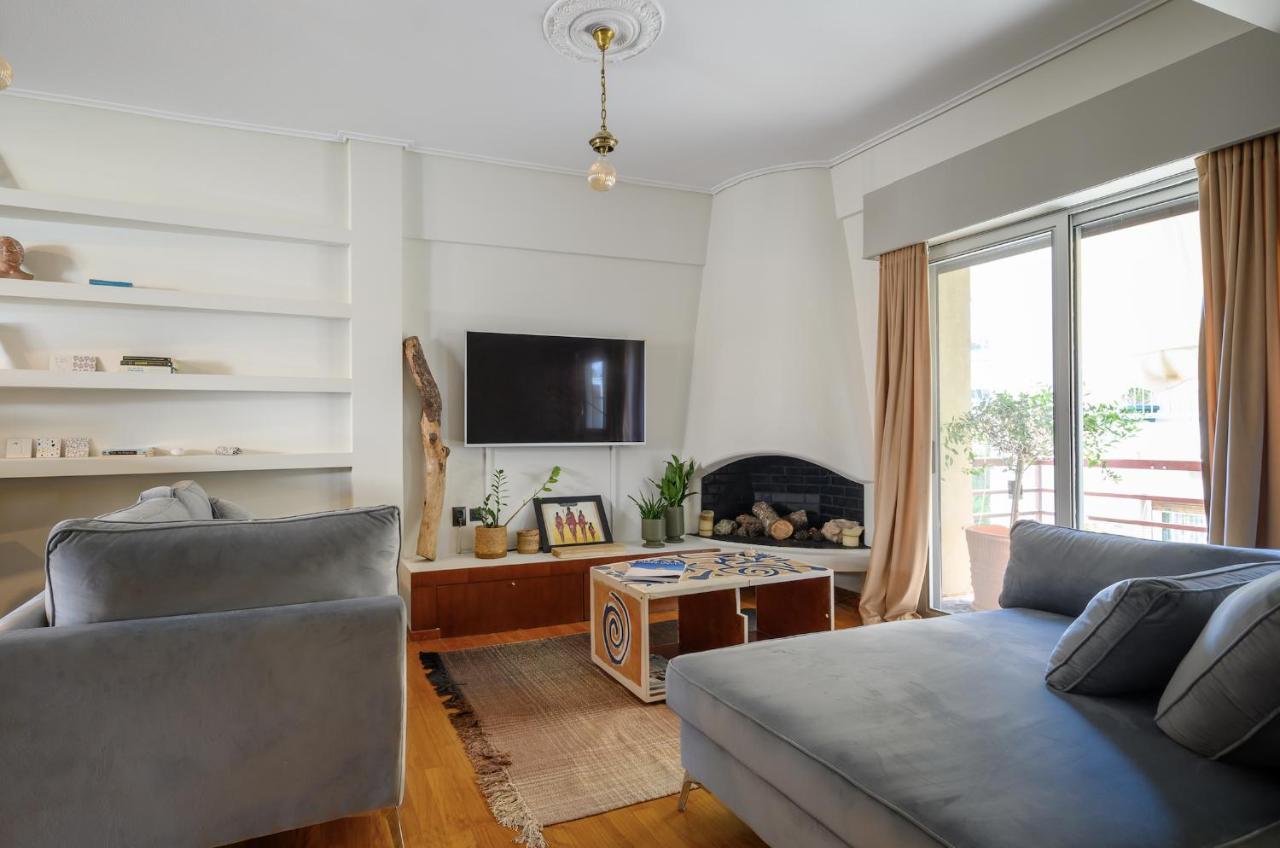 Relaxed Art Deco Maisonette Pagrati Atenas Exterior foto